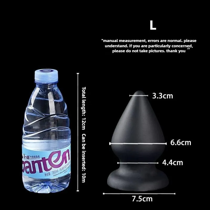 Enorme plugue anal líquido silicone macio cônico butt plug grandes vibradores anais para mulheres homens g-ponto/massagem de próstata 18 + brinquedos sexuais
