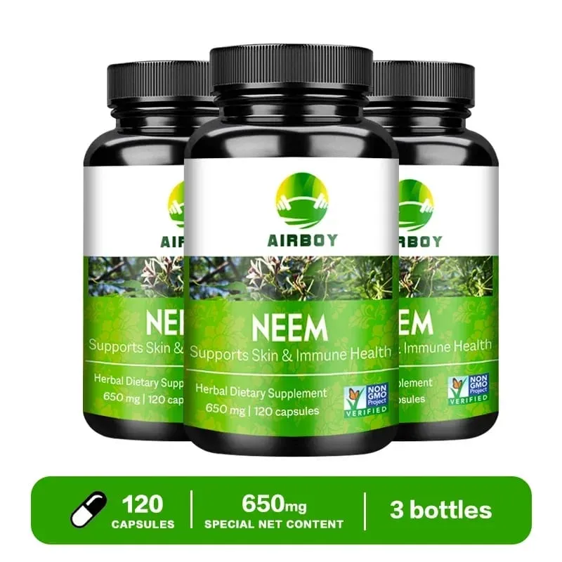 有機印楝補充劑 - 草藥痤瘡補充劑支持清潔皮膚和排毒支持免疫健康 — image 11