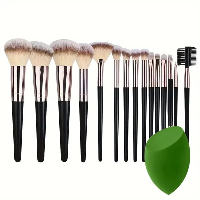 Profissional 3-20 pçs pincéis de maquiagem conjunto macio macio fundação sombra corretivo mistura kabuki ferramenta de beleza feminina