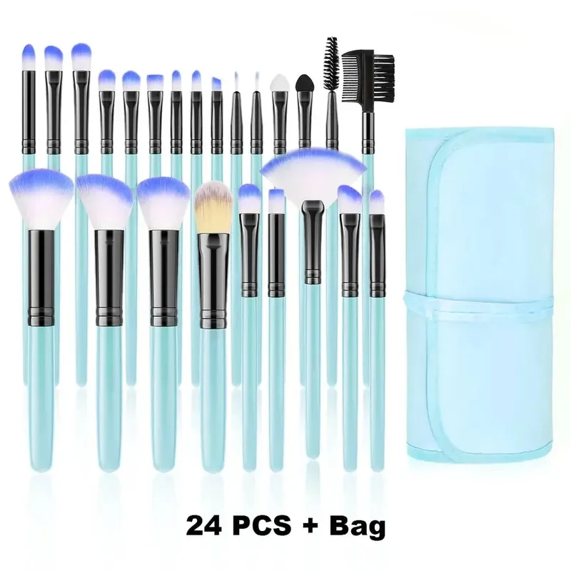 Conjunto de pincéis de maquiagem, 10/32 peças, pó macio, base, contorno, blush, corretivo, sombra, iluminador, ferramenta de beleza