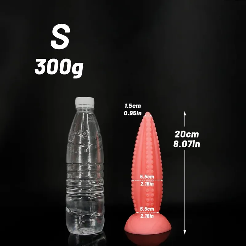 5 tamanhos grandes vibradores anal macio silicone longo butt plug monstro vibrador enorme rosa tentáculo vibrador masturbar brinquedos sexuais para mulheres homens