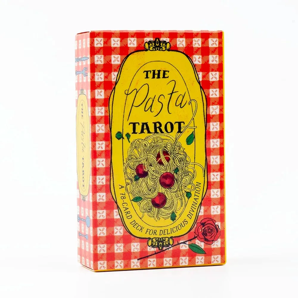 Pasta Tarot Jogo de tabuleiro com 78 cartas 10,3x6cm Adivinhação deliciosa Responda às suas perguntas e manifeste os desejos mais suculentos