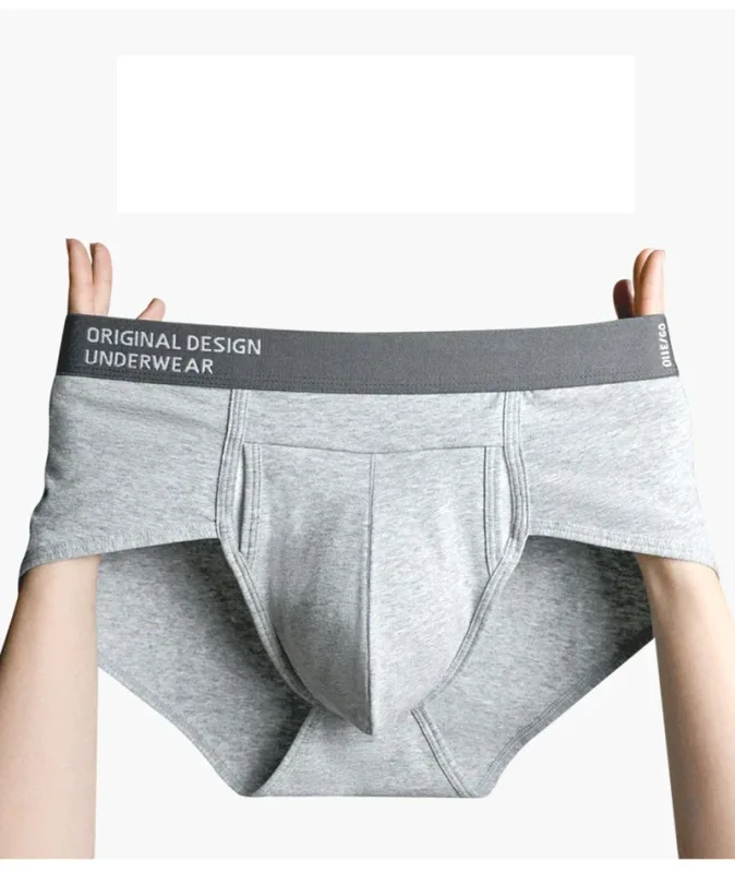 Cuecas de algodão masculinas de alta qualidade confortáveis cuecas respirável macio masculino tamanho grande u bulge bolsa calcinha cueca — image 13