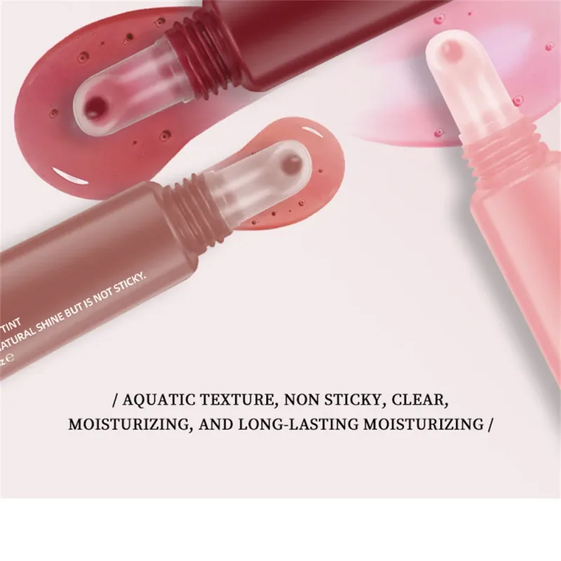 Lip Balm Moisturizing Mirror Lip Gloss Lip Vanilla Mint Iced Coffee Cake Smell Lipstick Transparent Lip Oil Makeup