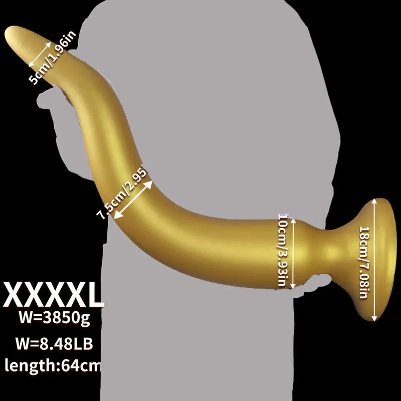 Plugue anal gigante 64cm, super longo, silicone macio, enorme, plugue anal grosso, dilatador de vibrador anal com ventosa, brinquedos sexuais adultos — image 8