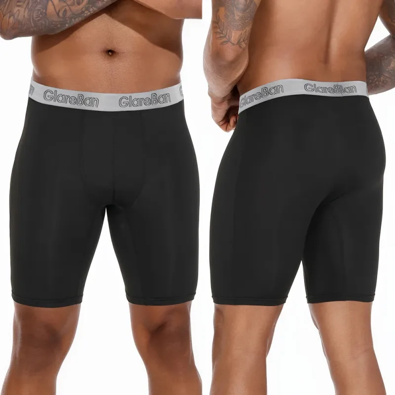 4 Pieces Mixed Colors Quick-Dry Long Leg Boxer Briefs Underpants Underwear For Home And Sports Hight Quality Male Panties Pants