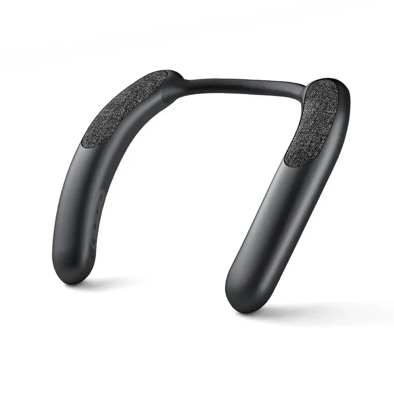 Rockmia EBS-910 novo alto-falante sem fio wearable neckband bluetooth 5.3 código aac verdadeira caixa de música estéreo sem fio slot para cartão tf tipo c