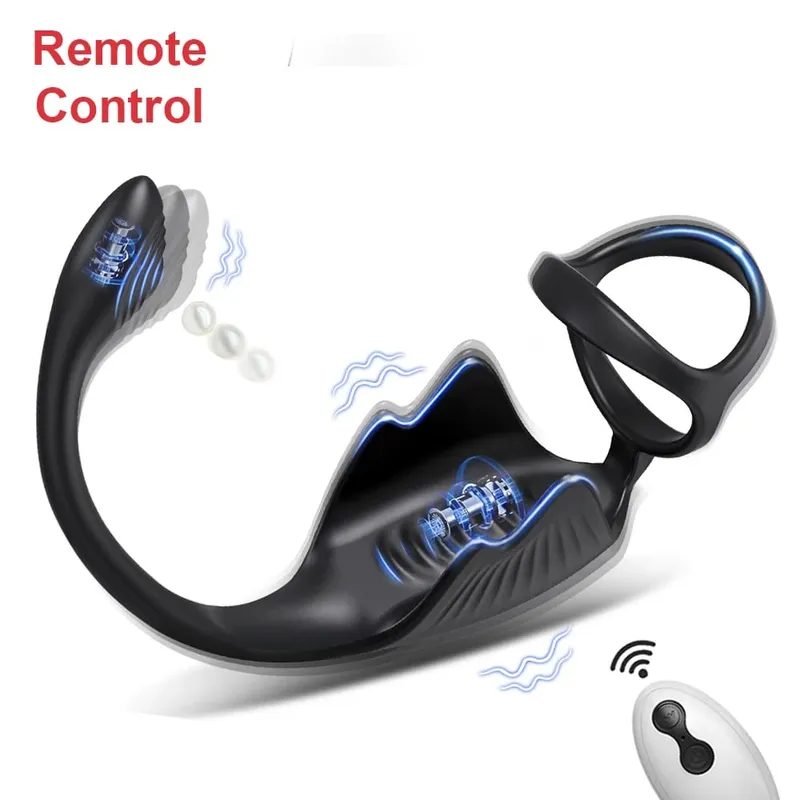 Plugue vibratório para bunda com controle por aplicativo, anel peniano para homens, massageador de próstata para gay, vibrador anal, anel peniano, brinquedo sexual adulto para homens