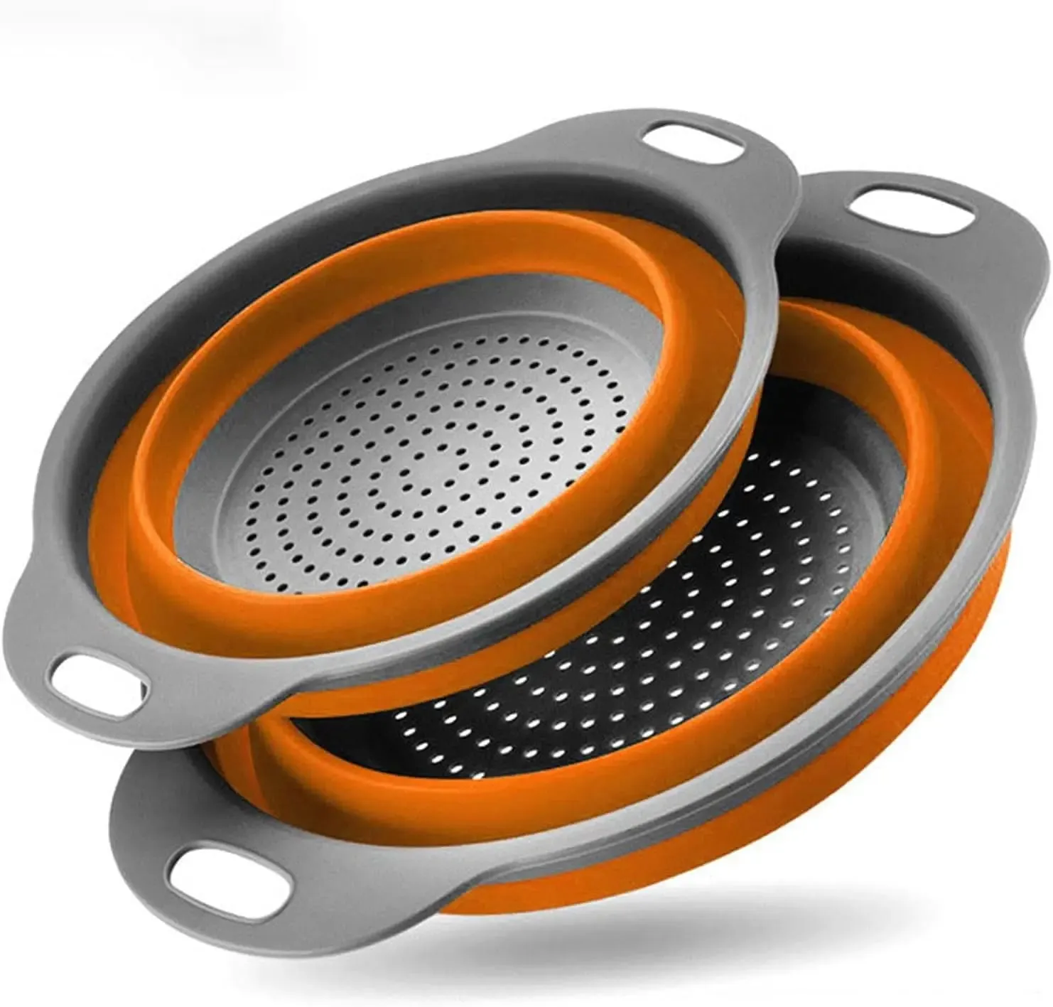 Coador de macarrão dobrável, escorredor de cozinha para drenar frutas, cozinha, filtro de silicone, cestas de vegetais, pia, tigela de lavagem