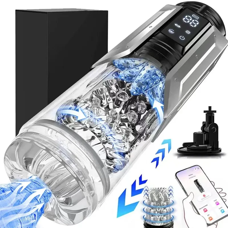 Stroker masturbador masculino automático com 7 impulsos rotativos lambendo adulto bolso buceta masculino brinquedo sexual boquete máquina de sexo
