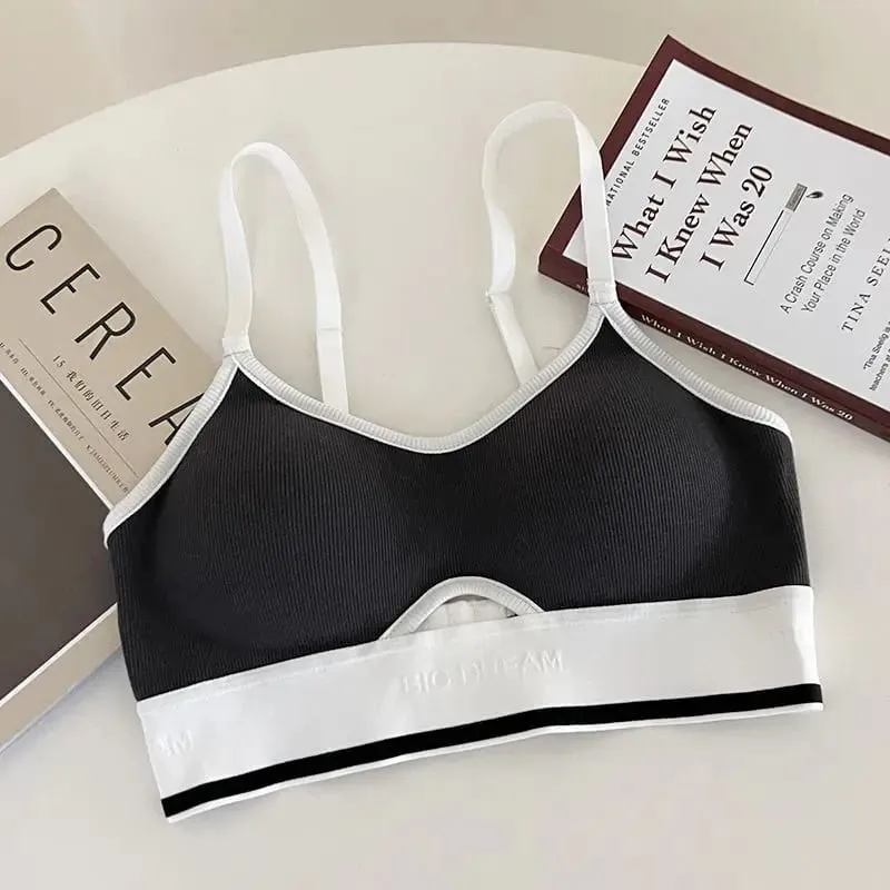 Seamless Sports Bralette Teens Wireless Anti-Sagging Thin Cup Small Chest Support Racerback Lightweight Bra Set lingerie — image 11