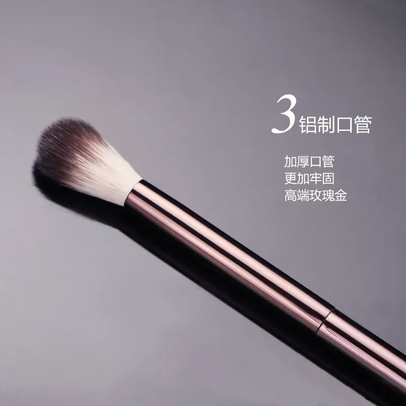 1 peça #14 pincéis de maquiagem sombra de olho contorno maquiagem escova destaque vinco ferramenta cosmética profissional alça de metal