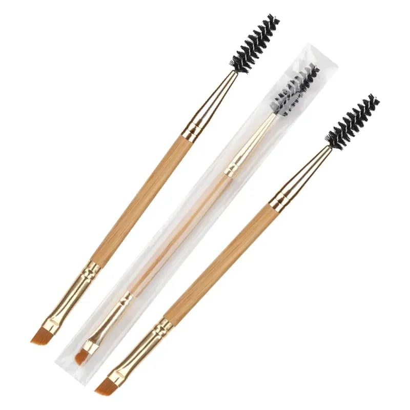 5 pçs pincéis de maquiagem sombra profissional dupla terminou sobrancelha escova pente para mulheres cosméticos beleza compõem ferramentas — image 6