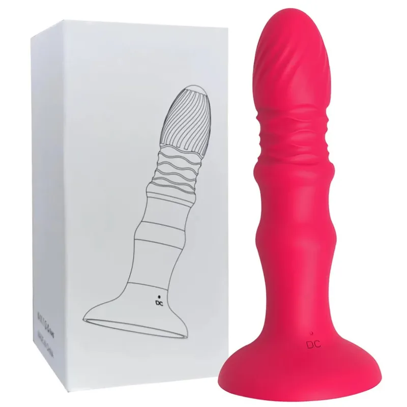 Rolha anal unissex massageadores de vibração app controle remoto vibração telescópica nádegas rolhas com ventosas brinquedos adultos