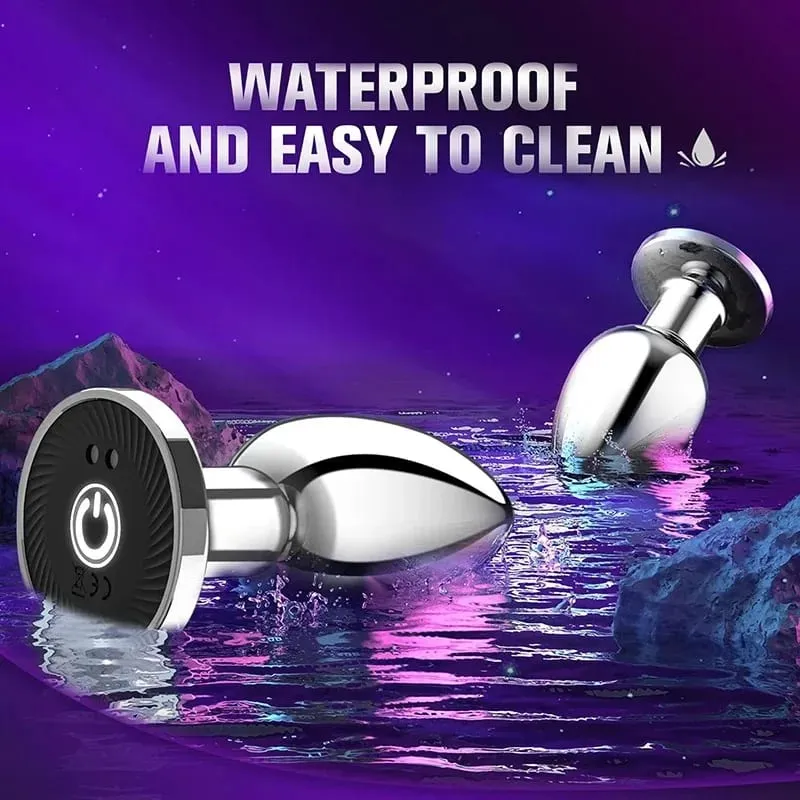 Butt plug vibrador feminino metal anal plug vibradores remoto sem fio masculino massageador de próstata suprimentos adultos masturbação anal brinquedos sexuais