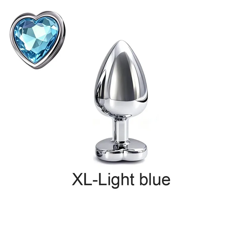 5 tamanhos de metal anal plug conjunto com base de coração suave massagem de próstata butt plug brinquedos sexuais para homens mulheres casais