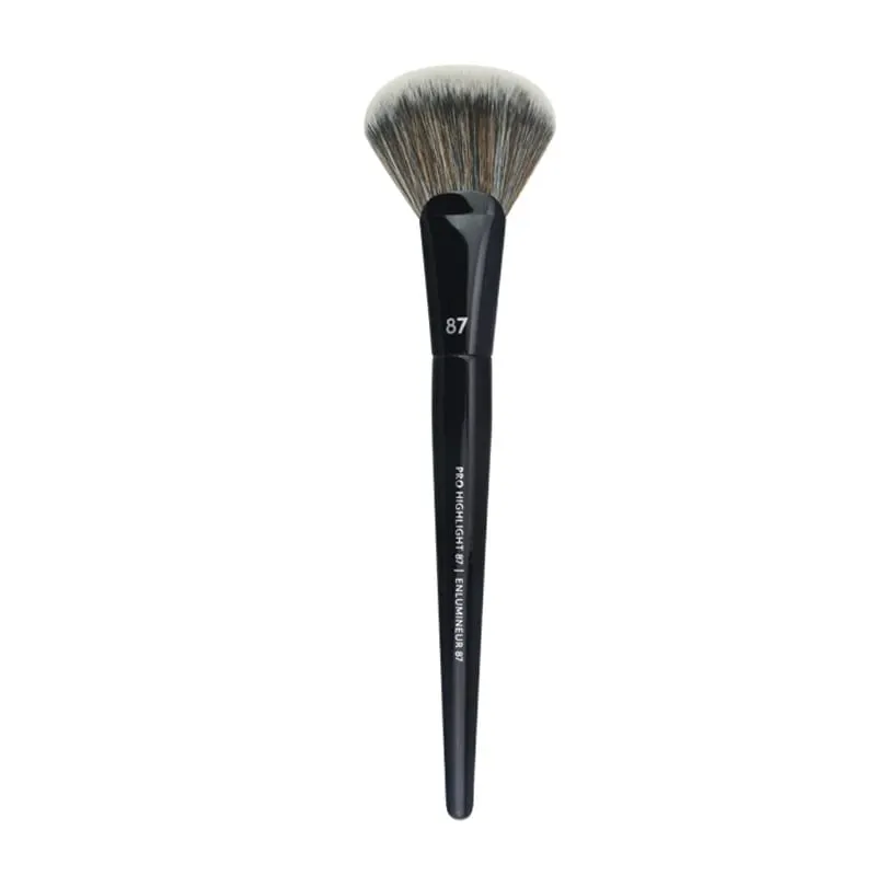 1pc maquiagem chanfrada fundação pó contorno sombra de olho escova ferramenta ultra macio compõem afilado liquidificador destaque sombra de sobrancelha