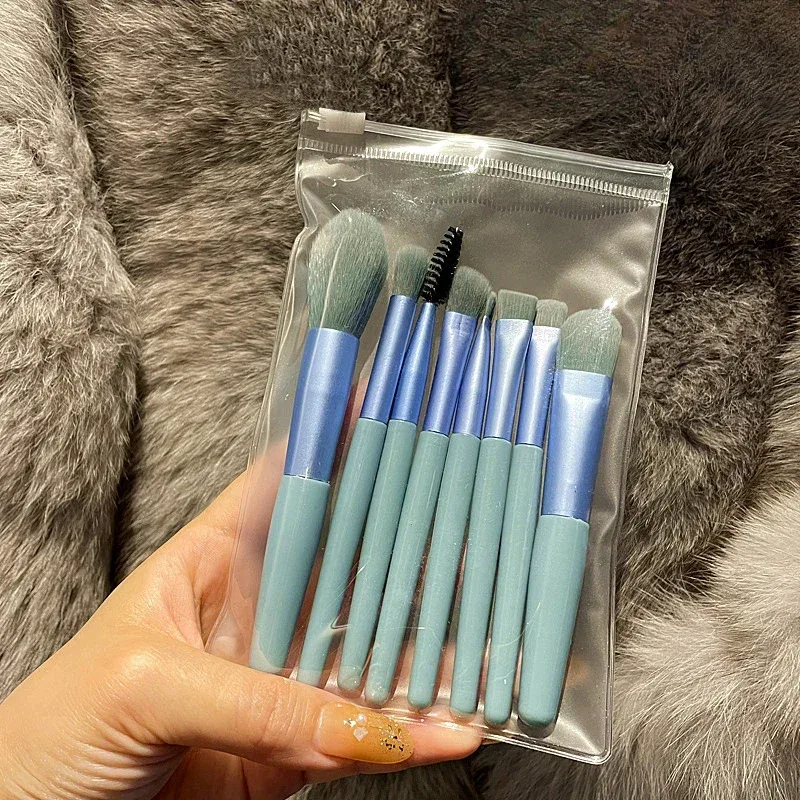 柔軟蓬鬆化妝刷套裝臉部粉底腮紅散粉眼影腮紅混合美容化妝刷女式女孩工具