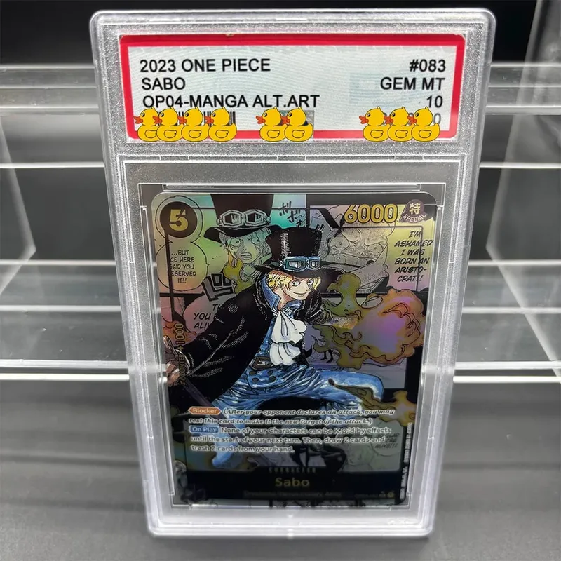 DIY OPCG Rating Card Collection Card 2023 ONE MONKEY D. LUFFY OPO5-MANGA ALT.ART Copy 10Points Rating Card Anime Game Gift