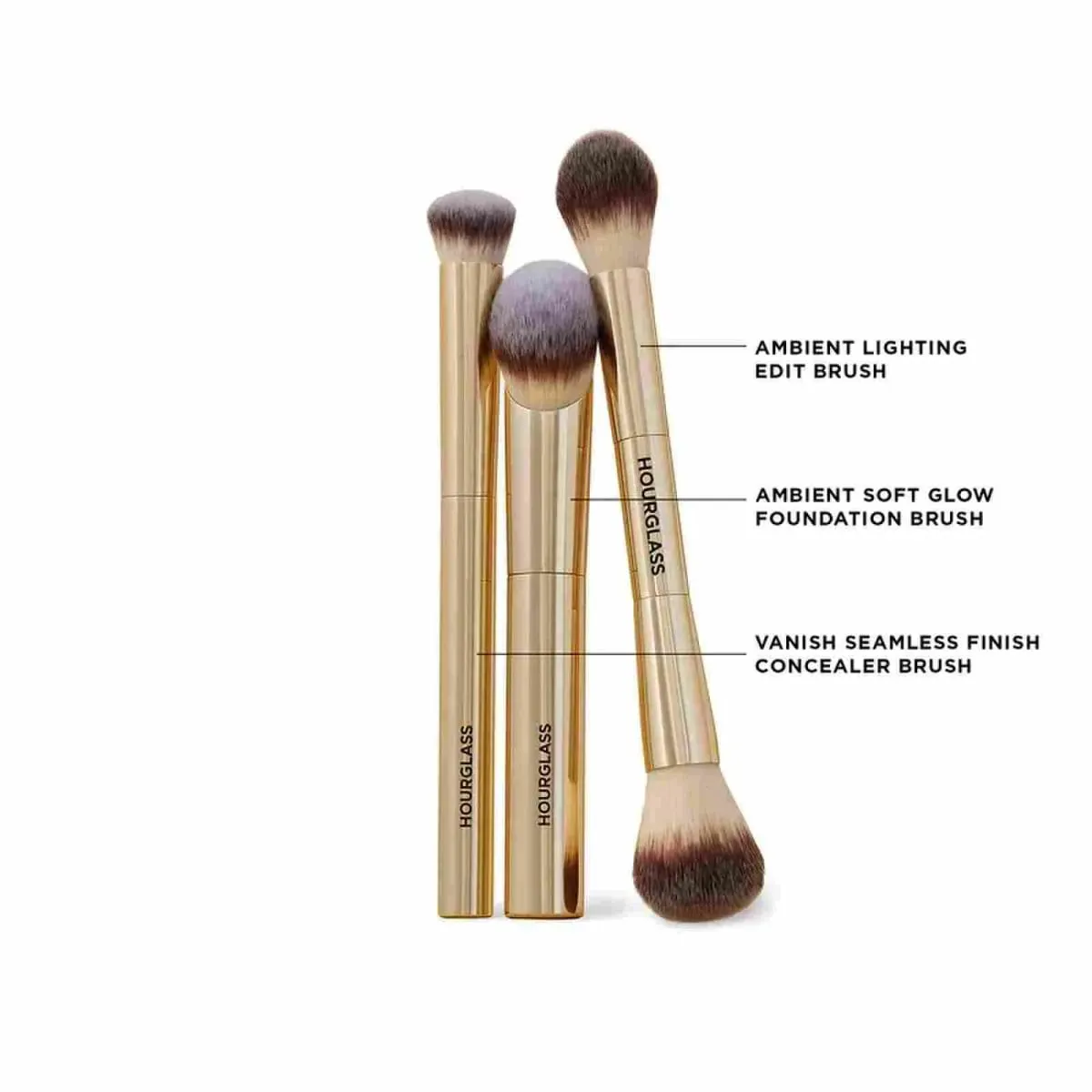 Complexion Essentials Brush Set -Dragon series 3 makeup brushes with a Packaging box and a Brush bucket