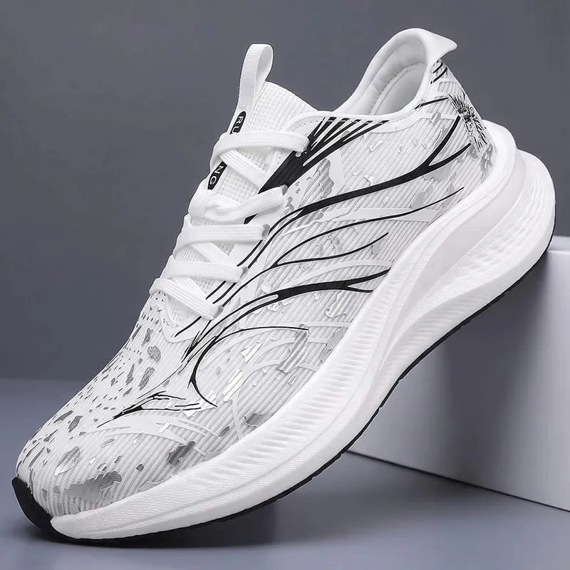 Men Comfort Lightweight Mesh Athletic Sneakers Autumn Shock Absorb Breathable Running Shoes for Women Workout Walking Gym Sports