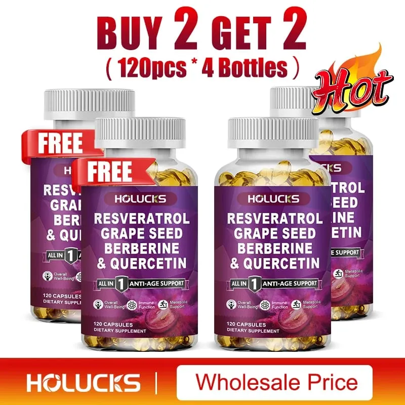 Resveratrol Supplement Boost NAD+ level Anti-Aging Immune Support Improve Metabolic Promote Overall Wellness