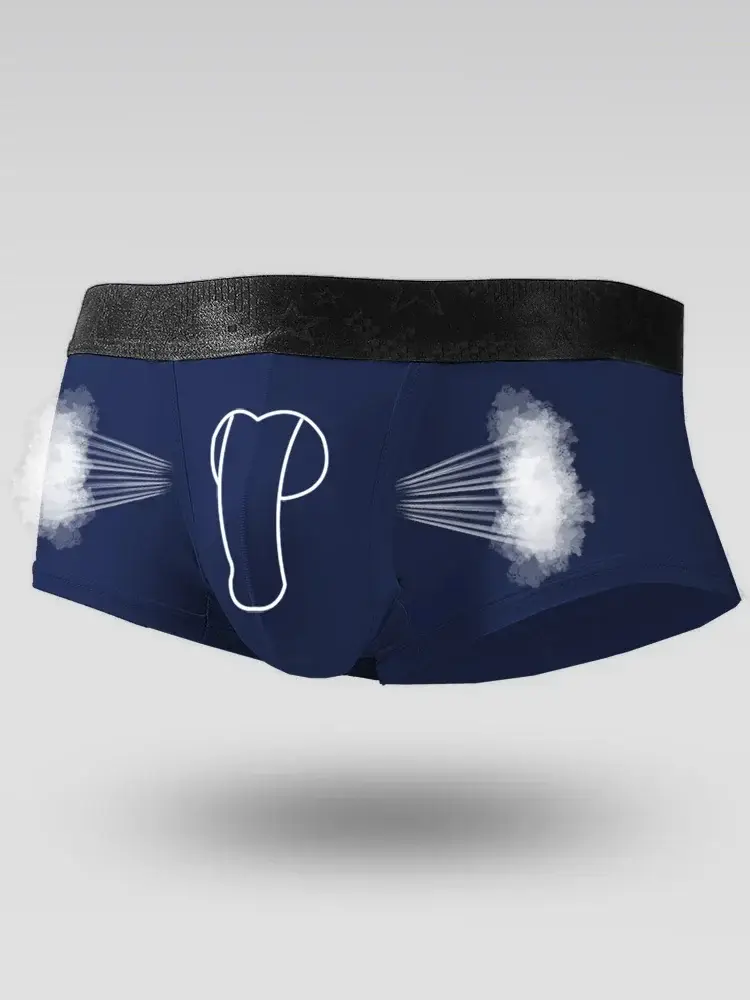 Spermatic underpants Men's ice silk summer thin boys' scrotal buttonstock split varicose boxer shorts