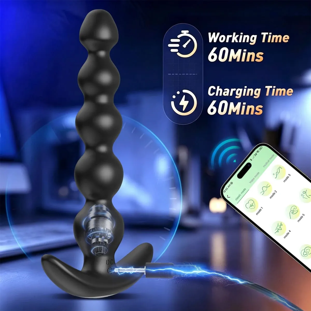 Wireless Remote Anal Plug 10 Vibration Mode Vibrator Prostate Massager APP Control Butt Plug Adult Sex Toys for Women Male Gay