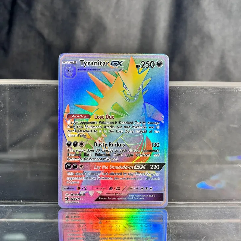PKM Proxy Cards Classic Charizard Mew With Ex Single Cards Collection PTCG Suicune Gx Tyranitar Gx Lost Thunder Foil Card — image 21