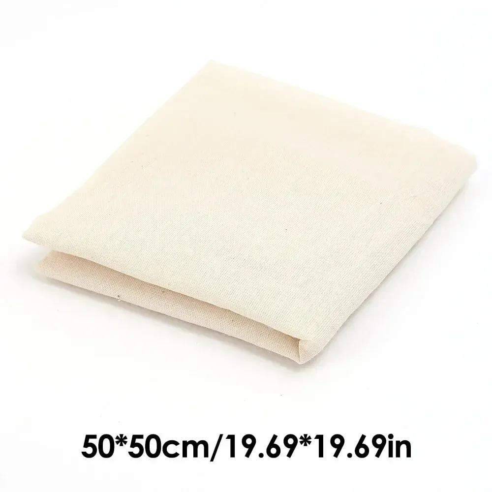 5/1PC Filter Cloth Reusable Cotton Fiber Mesh Strainer Cheese Beer Tofu Homebrew Filter Cloth Kitchen Food Ferment Strainer Tool — image 10