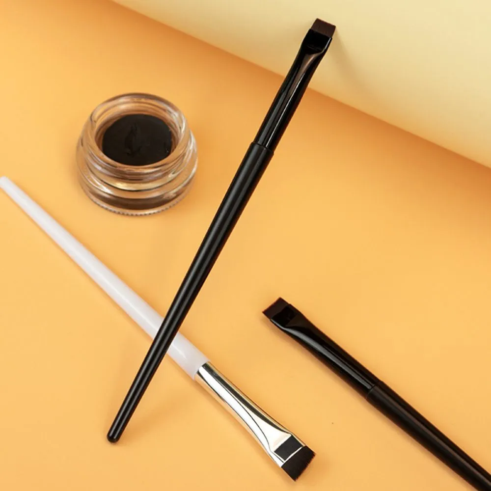 Up Tool Oblique Cosmetics Brush Beauty Blade Smink ecsetek Liner Szemöldökecset Szögletes Finom szemceruza ecsetek Lapos szemöldökecset
