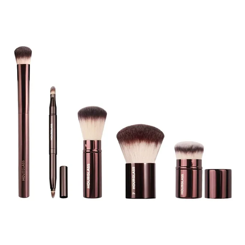 1pc Hourglass Pro Foundation Makeup brushes Powder contour Blusher Make up brush metal handle Highlight Bronzer high end No box
