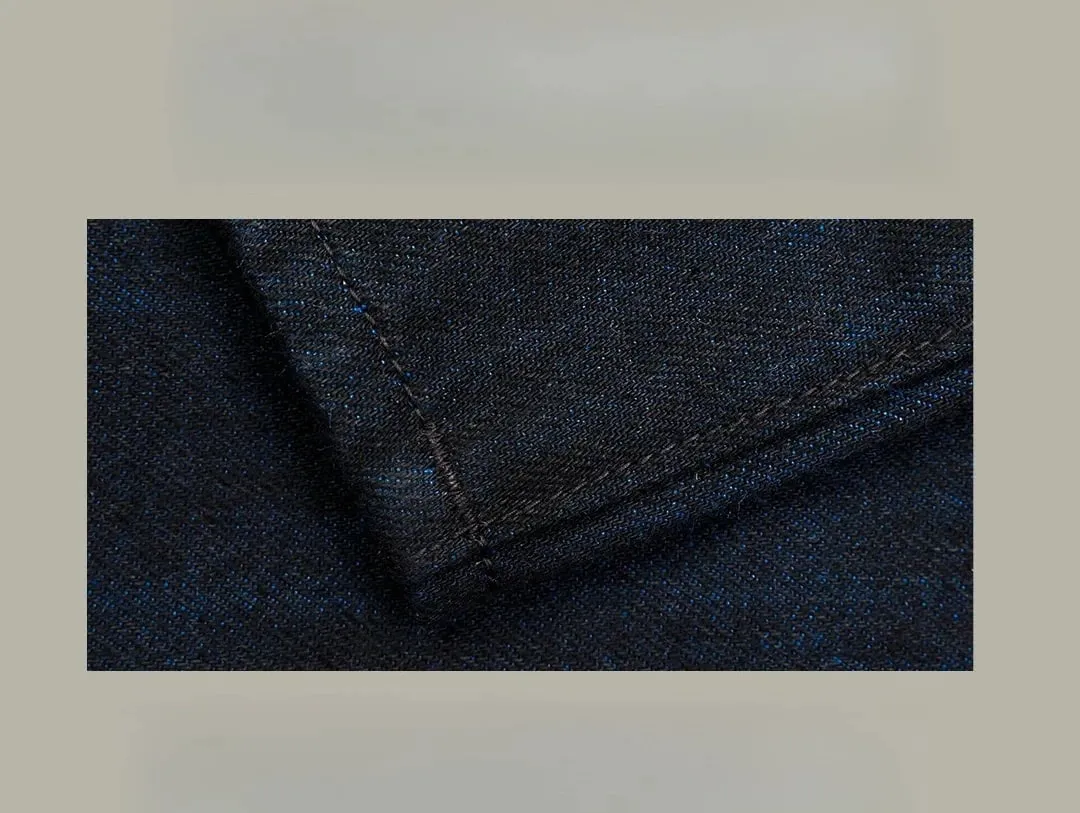 Red Tornado Midnight Blue Selvedge Jeans Masculino 16oz Denim Straight Fit Dark Indigo Workwear Calças — image 8
