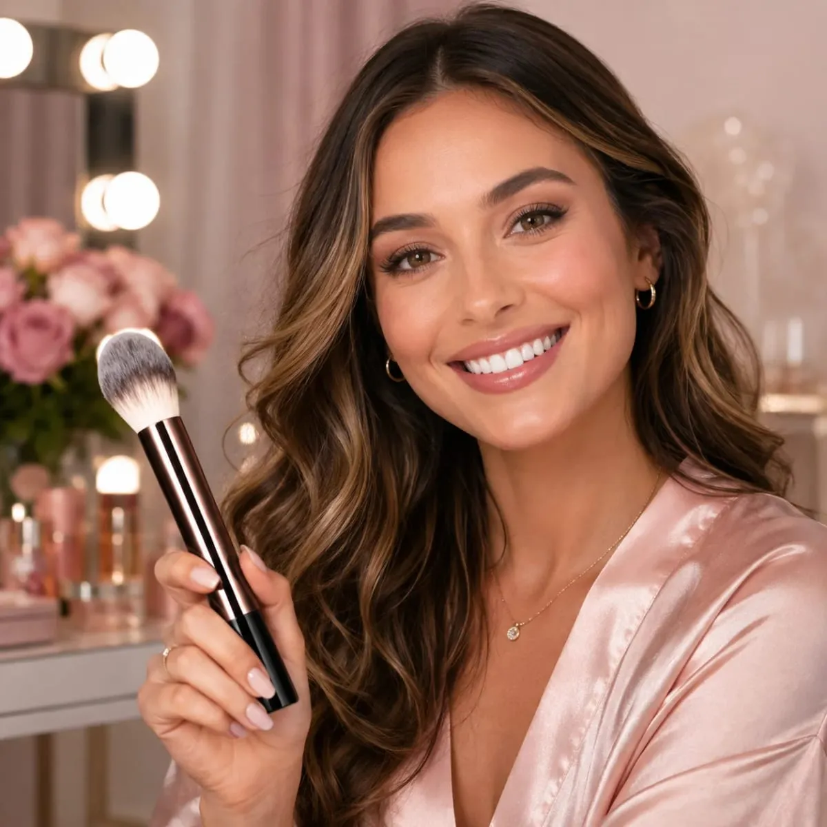 Conjunto de pincéis de maquiagem kabuki com cerdas macias, 16 peças, base, sombra, blush, ferramenta cosmética, pincel de maquiagem profissional — image 6