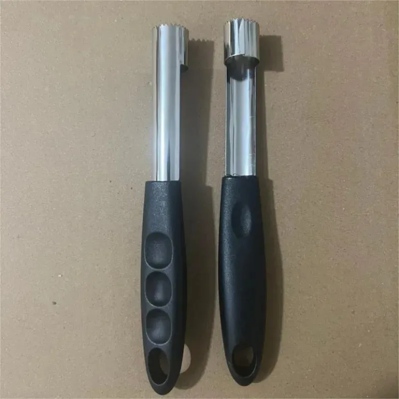 Extrator de núcleo de frutas em aço inoxidável, aparelho de cozinha, maçã, pêra, extrator de núcleo de frutas, cozinha doméstica, alça de plástico, 1 peça