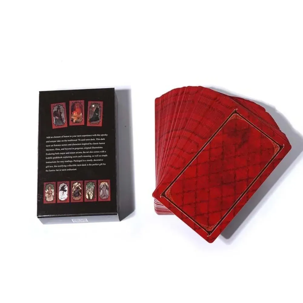 Jogo de cartas de baralho de tarô de horror de 10,3*6 cm