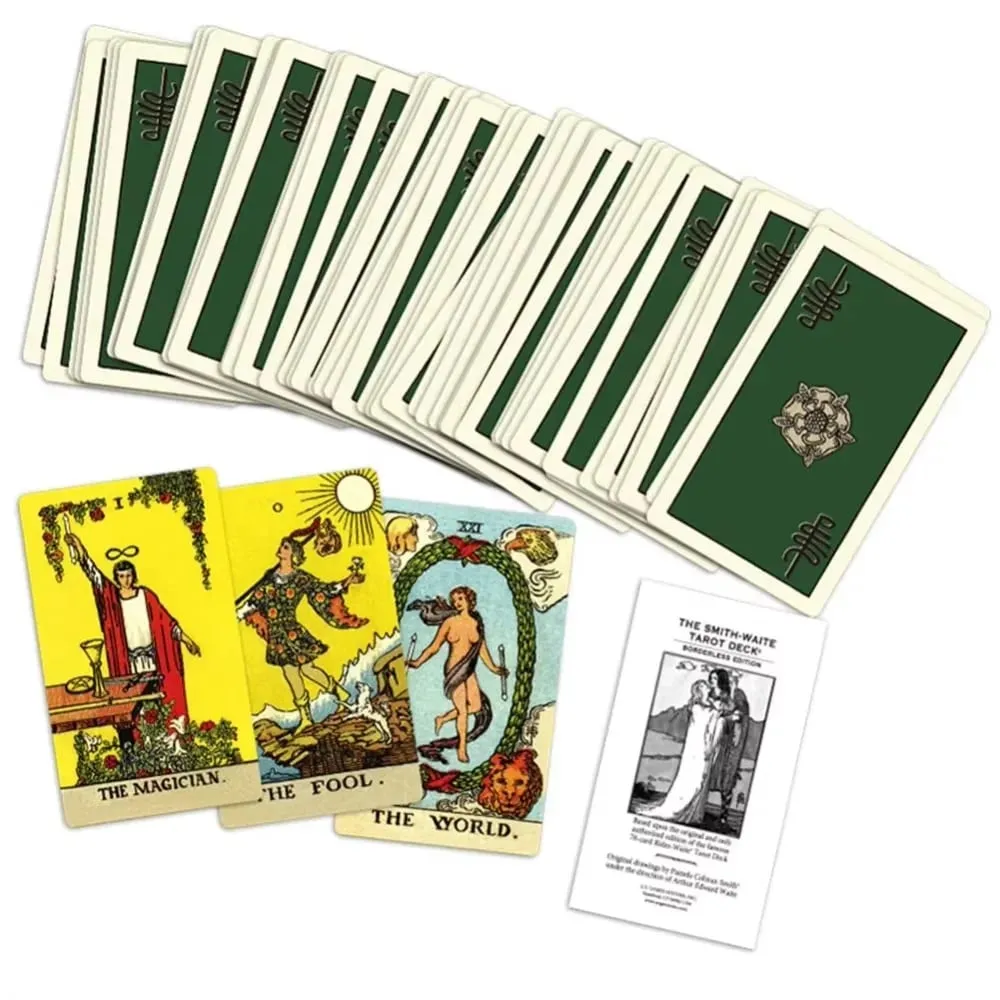 Clássico smith waite cartão de tarô sem fronteiras retro estilo arte original jogo de tabuleiro mente exploração adivinhação cartão