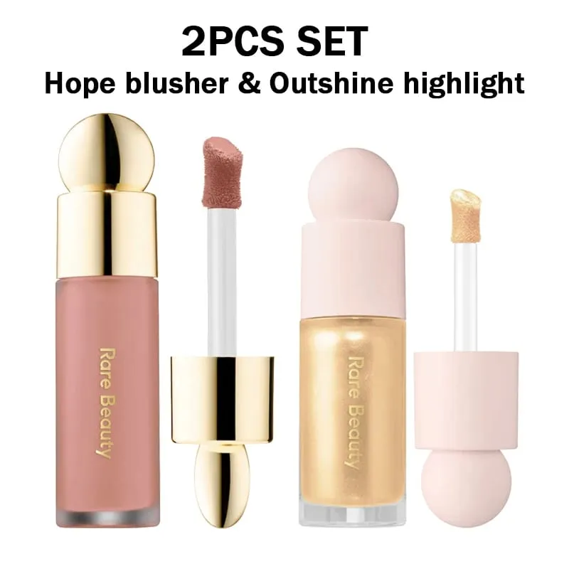 Blush líquido com pitada macia de beleza rara, sedoso e desliza suavemente, maquiagem rechonchuda de longa duração, esperança, amor, virtude, feliz, maravilha, vale a pena — image 21