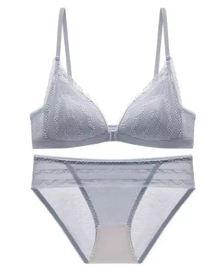 Sutiã push up para seios pequenos, bralette de renda frontal sem fio, copo triangular, roupa íntima sexy, copo demi fino, peito pequeno