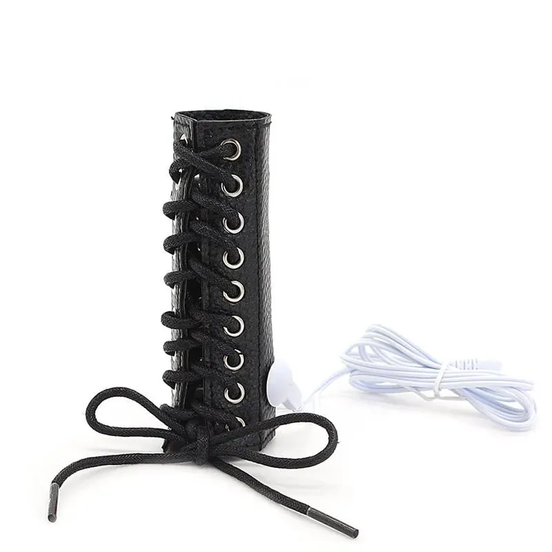 Male Electro Shock Penis Ring Electric Stimulation Massage Cock Ring Delay Time Ring Medical Themed Toys Sex Product Accessories