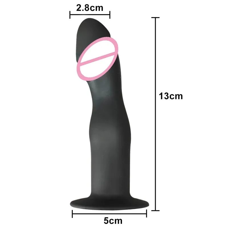 Vibrador de silicone líquido flexível para iniciante plugue anal massageador prosate ponto g ferramenta de massagem pessoal ventosa brinquedo sexual feminino