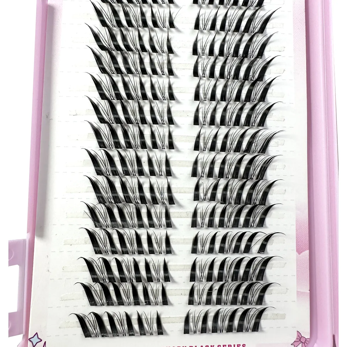 32Rows Fox Eye Manga Cluster Lashes Cat Eye Lashes Individual Lashes Natural Look DIY Eyelash Extension Volume Lash Clusters