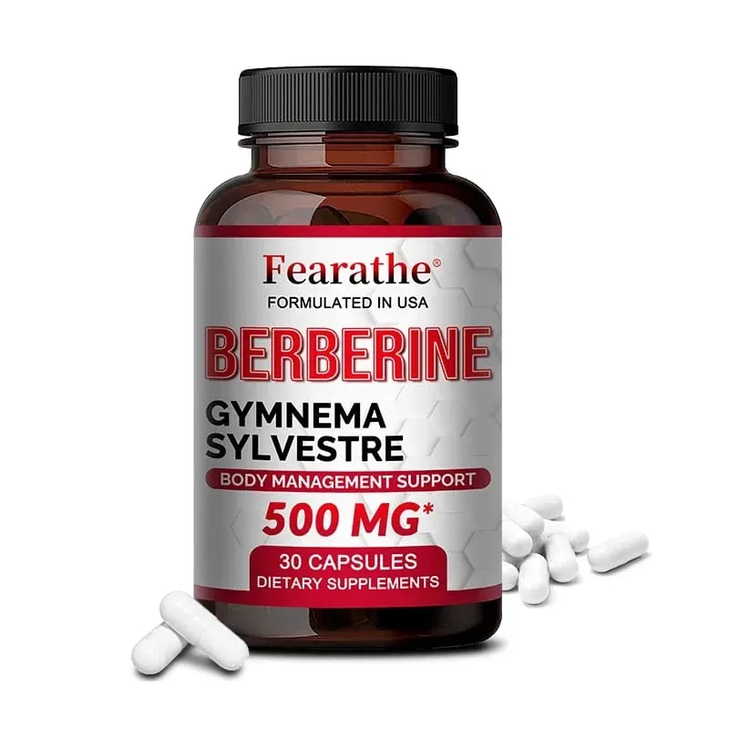 Berberine Capsules Maximum Potency for Blood Sugar Levels Immune System Health High Strength Healthy Weight Management