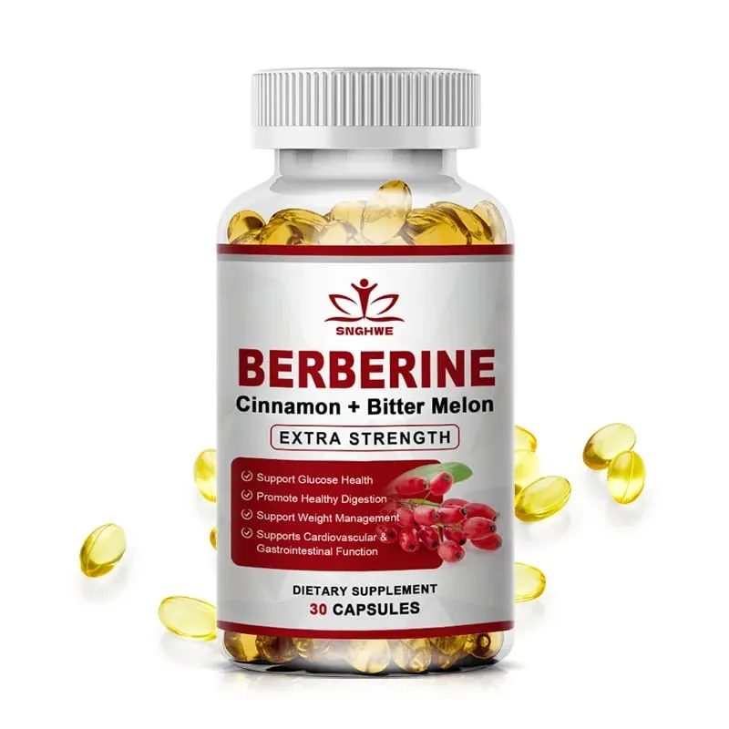 Suplemento de Berberina de Alta Potência com Canela do Ceilão - Sistema Imunológico Função Cardiovascular e Gastrointestinal - Berberine H