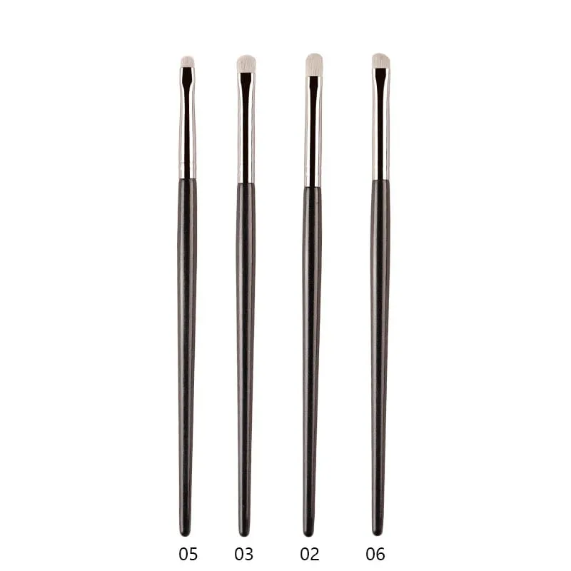 1pc White Pony Hair Eyeshadow Makeup brushes Small Smudge Precision Crease Detail Bevel Eye Shadow Make up brush Liner Lip