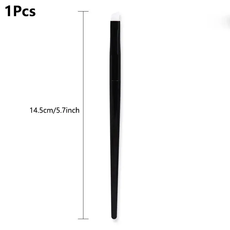 1/5 pçs pincéis de sombra de silicone macio lábio bálsamo delineador aplicador corretivo escovas de sobrancelha portátil maquiagem facial ferramenta de beleza — image 12