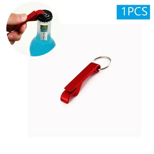 1/2 pçs abridor de garrafa de cerveja automático aço inoxidável push down abridor para ímã cerveja soda boné bar festa acessórios de cozinha
