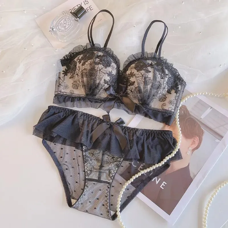 Sutiã push up sem fio para seios pequenos, sutiã de renda anti flacidez, lingerie não acolchoada para melhorar e levantar sutiãs confortáveis