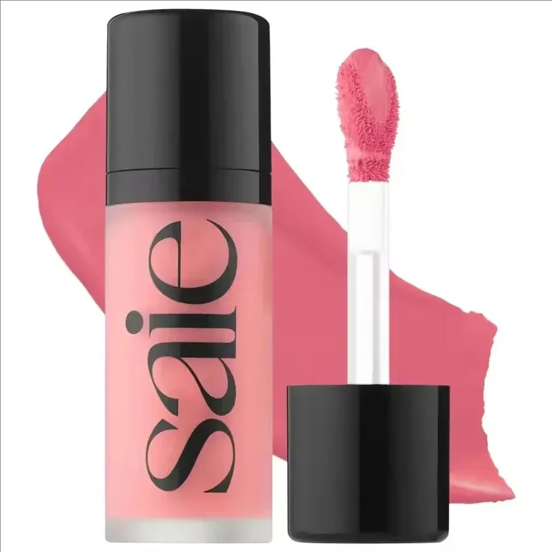 Fashion Saie Glitter Hydration Liquid Powder Blusher Moisturizing Liquid High Gloss Gel Facial Contour Cream Makeup Products