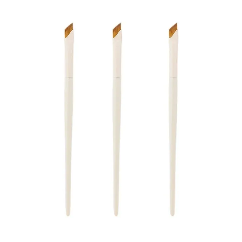 Upgrade Blade Eyeliner Brush Ultra Thin Fine Angle Flat Eyebrow Brush Under The Eye Makeup Brushes Precise Detail Brush white